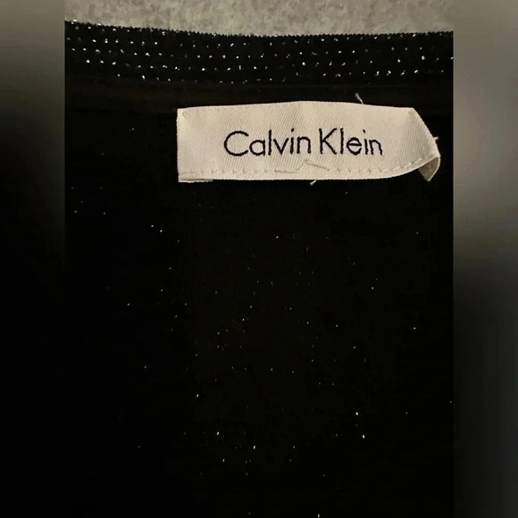 Calvin Klein black sparkly asymmetrical top size 2XL - Picture 3 of 6